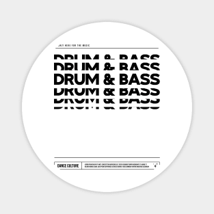 Drum and Bass Repeat Text Magnet